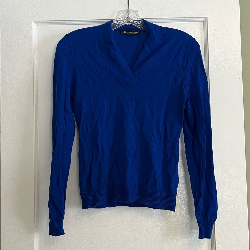 Brooks Brothers royal blue wool sweater